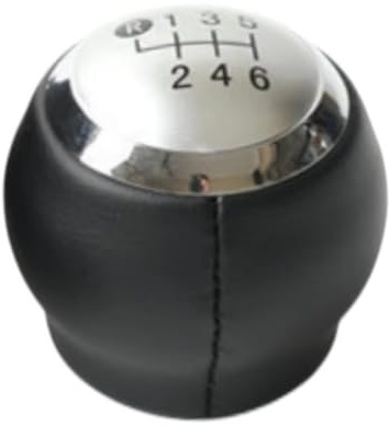 Auto Schaltknauf Für Toyota Für Avensis III T27 2008-2015 5/6 Geschwindigkeit Auto Shift Schaltknauf Hebel Gaitor Boot Abdeckung Fall Schaltknäufe(6 Speed silver)