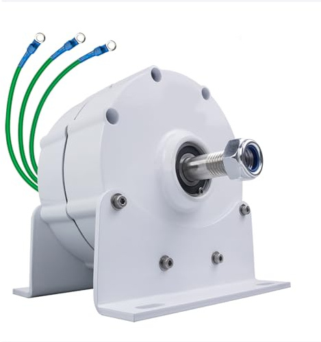 HYZHANHONG Generatore PMG Senza Ingranaggi da 6500W – Ultra-Silenzioso e affidabile, Progettazione ad Alta Coppia e Basso RPM per Turbine eoliche e sistemi Micro-idroelettrici (220V),12v