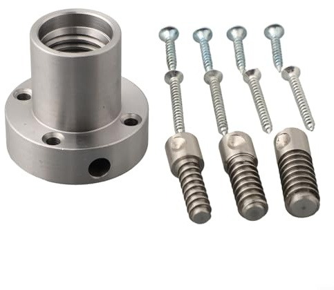 Wood Lathe Faceplate 1 Inch 8 TPI Steel Screw Chuck for Woodturning Bowl Spindle Turning Accessories Compatible with 2 Inch Panel Mounting Hardware Kit