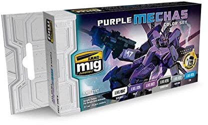 Ammo Purple Mechas Color Set Acrylic Paint Set