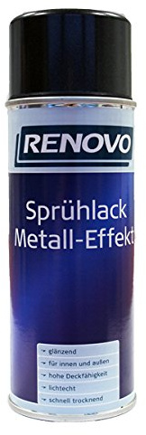 Renovo Sprühlack in anthrazit mit Metall-Effekt 400 ml Dose für innen und außen