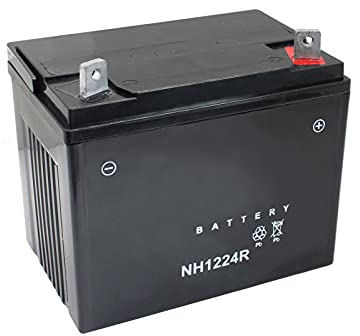 SECURA Batterie 12V 22Ah (+ Pol Rechts) kompatibel mit Sabo 107-17HS Rasentraktor