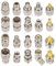 BOOBRIE 20PCS UHF RF Coaxial Connector Kit SO239 PL259 Adapter Set UHF to SMA/BNC/N/SO239 PL259/F Adapter VHF Coax Adapter for CB Antenna Wireless LAN Devices Wi-Fi Radios External Baofeng Radio