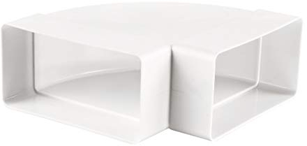 Flachkanal Bogen 90° PVC (horizontal) 204x60mm