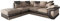 Amazing Sofas NEW LARGE DINO CORNER SOFA JUMBO CORD GREY BLACK OR BEIGE BROWN LEFT OR RIGHT(Beige left). Fire resistant as per British Standards, foam filled seats for comfort.