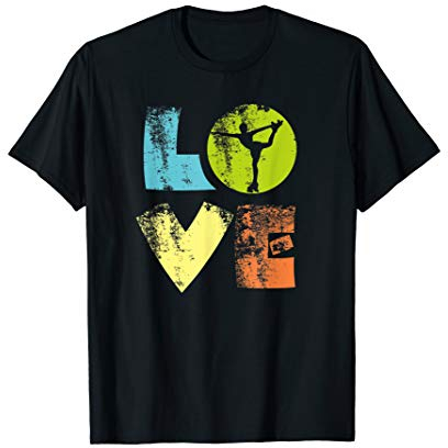 Rollkunstlauf Love Liebe Rollschuh Sport Geschenk Geburtstag T-Shirt