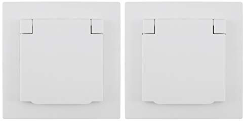 McPower Kontroll-Schalter | Shallow | 250V~/10A, UP, Klemmanschluss, weiß matt, integrierte Kontrollleuchte
