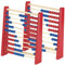 Playtastic Lernspielzeuge: 2er-Set Holz-Rechenschieber mit 100 Holzperlen, 2 Farben (blau & rot) (Learnspielzeug, Lernspielzeuge Holz, Spiele)