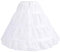 IMEKIS Mädchen Reifrock Petticoat Crinoline 3 Ring Spitze Trimmen Bustle Brautjungfer Underskirt Kordelzug Weiß Prom Unterrock für Kinder Blumenkleid Weiß 3-8 Jahre