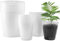 Tiesto, de plástico transparente Orquídea macetas con agujeros, cultivadores de orquídeas transpirable hueco Surtido Vivero Semilla Ollas partir Copa transparente plantador plástico adecuado 30pcs