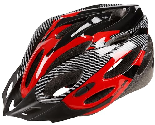 Trespass Crankster Adult Bike Helmet Red X S/M