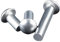 Rivet à tête ronde, coiffe ronde frapper Rivet en aluminium, M3, M4, M5, M6-4 * 10 * 100pcs