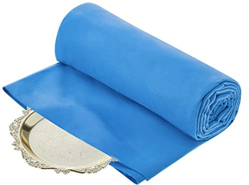 2 Yard Anti Tarnish Silver Cloth Jewelry Storage to Protect Large Polishing for Jewelry Anti Tarnish for Silverware Flatware Silversmith(Royal Blue,6.6 x 3.3 ft)