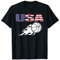 Amerika Basketball Fans Trikot - USA Flag Sport Bball Lovers T-Shirt