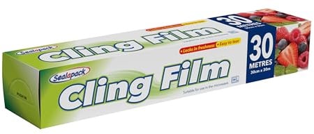 Sealapack Ready to Use Cling Film, 30 Metre Roll, Clear, White