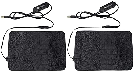 kowaku Heizmatte, temperaturverstellbar, wasserdicht, Thermo-Kissen, bequemes PU-Heizkissen für Katzen, Hunde, Kätzchen, rutschfest, 33 x 18 cm, 2 Stück