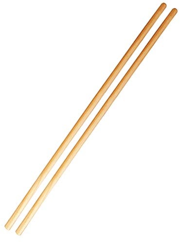EDS Wooden Broom Handle Stick 4ft (48 inches) Long x 1/8 (28/29mm) Diameter Broomstick Pole Handle Only (Pack of 2)