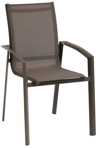 Hespéride - Stapelbarer Gartensessel Axant Wengé & Praline - Wengé/Praline