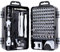 Set di 115 cacciaviti di precisione, kit professionale di riparazione e modifica elettronica per PC, laptop, console, tablet, smartphone (grigio e nero)