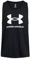 Under Armour Herren UA SPORTSTYLE LOGO TANK, Tank Top für Männer, leichtes und schnell trocknendes Funktionsshirt, (001) Schwarz / Weiß