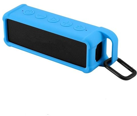 Housse de Protection en Silicone l'enceinte pour Anker Soundcore 2, Enceinte Bluetooth Portable, Pochette de Transport protectrice en Silicone pour Le Voyage (Blue)