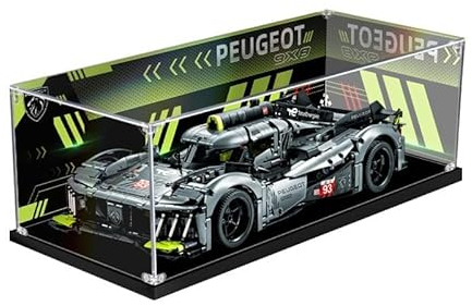 Transparente Acryl-Vitrine Für Lego 9X8-24H-Le-Mans-Hypercar, Staubdichte Acryl-Aufbewahrungsbox, Kompatibel Mit Lego 42156 (Lego-Modell Nicht Im Lieferumfang Enthalten), 62 X 30 X 25 cm Inkjet