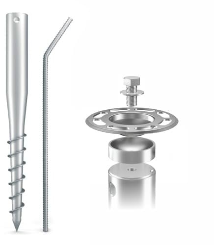 Maxerio NEU 100 cm 4er TILT-Set Schraubfundamente Ø 60 x 2; M12