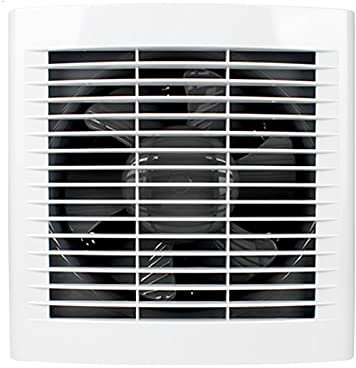 Ventilatori bagno 6 8 Ventilatore di scarico MUTE FINESTRA FINESTRA VENTILATORE VENTILAMENTO for IL BAGNO STOCCIO ELETTRICO Ventilatore di scarico a due vie Eith Telecomando, Bianco Ventola Aspirazi