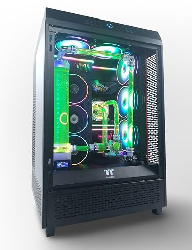 VIXIA High End Custom Watercooled Gaming PC - Intel i9 14900K - Gigabyte Aorus GeForce RTX 4090 Master - Corsair DDR5 64GB - Samsung 990 Pro PCIe4.0 NVME 2TB - Black - VXS-60B