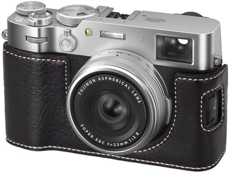 VOVMOEYA X100VI Camera Case,PU Leather Camera Half Case Compatible with Fuji X100VI Digital Camera