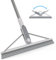 Fouvin Raclette de douche avec manche - En silicone - Extensible - Pour nettoyage des sols de salle de bain - Gris