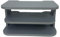 HOMION Media Shelf WiFi Router Storage Box Floating Shelves TV Set-Top Rack Sky box, Wall-Mounted Multi-Layer Cable Management Storage Rack for Wall Decoration (Grey, 3 Tier)