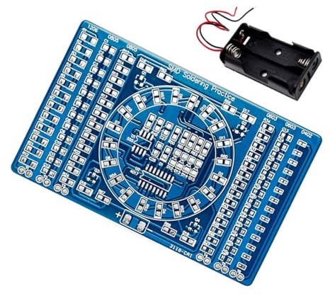 Alnicov Rotante LED SMD NE555 Scheda Pratica di Saldatura Kit Fai da Te Fanny Abilità di Formazione Kit Fai da Te Modulo Scheda PCB Elettronica Vestito