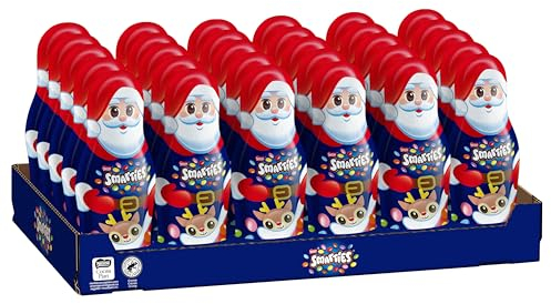 SMARTIES Schoko-Weihnachtsmann aus Vollmilchschokolade, Hohlfigur gefüllt mit SMARTIES Mini, 1er Pack (1 x 50g)