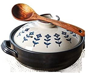 ABNNHK Olla de Sopa Cazuela de arroz guisado para una Persona Cazuela de estofado de Fideos de arroz de cerámica Cazuela pequeña Cazuela pequeña