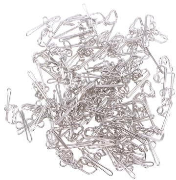 Alipis Ganci per da Doccia 100 Pezzi con Clip A Farfalla in Metallo Design Argento per Tende E Fermatende