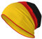 EdWal Beanie-Mütze mit deutscher Flagge, warm, gestrickt, lässig, weich, hautfreundlich, für Damen und Herren, Schwarz, Schwarz , Einheitsgröße