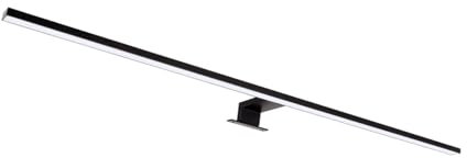 LED Wandlampe Badezimmer B: 90 cm IP44 Schwarz groß Wand Spiegel Montage neutralweißes Licht 4100 K 1650 lm Modern Wandleuchte Spiegellampe