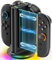 Cargador Mandos para Switch 2, 2,5H Rápida Base Cargador para Switch Joy-con 2025, Estacion Carga para Joy-con 2 con 9 Modos de Luz, Base para Carga en Cualquier Dirección, Figuras interactivas
