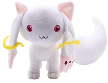 Zhongkaihua Kyuubey Figur, weich, niedlich, gefüllt, Geschenk, PP-Baumwolle, Anime-Kissen, Auto, Sofa, Schlafzimmer, Dekoration, weiche Figur, Ornamente, 23 cm