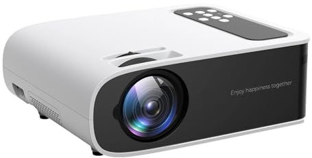 Projecteur Pro V8 4K avec Wi-Fi 6 et Bluetooth 5.0 450 ANSI Projecteur extérieur Portable Vidéoprojecteur domestique
