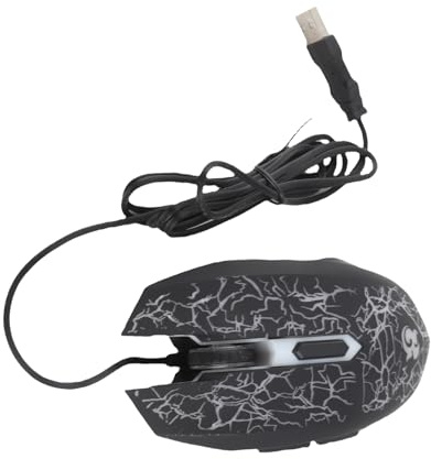 Tixiyu Souris Gamer Filaire Ergonomique LED USB Souris 6 Boutons pour PC Portable de Bureau, Lumières Colorées pour Les Amateurs de Jeux (A70)