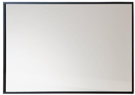 EDAXO Rechteckiger Wandspiegel AXION, 60 x 40 cm, schwarz