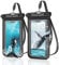 YOSH wasserdichte Handyhülle [2 Stück], 7,0 Zoll IPX8 Unterwasser Handyhülle, Handy wasserdichte Hülle für iPhone 16 15 14 13 12 11 Pro Max Samsung S25 S24 S23 S22 Ultra Xiaomi 15 14 - Schwarz