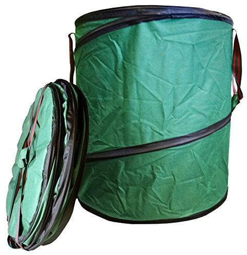 StyleKiste 1x Gartenabfalltonne Pop Up Faltbarer Gartensack 160 Liter Laubsack aus stabilen Oxford Nylon bis 50 Kilo