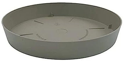 Plastiken TES - Plato Redondo, diámetro de 17 cm, Color taupé