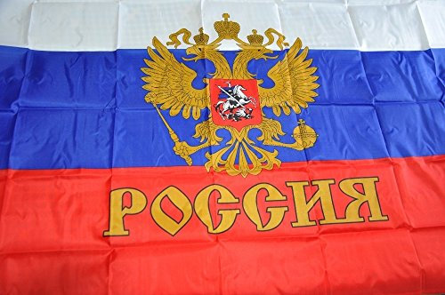 MOFAN Flagge des russischen Imperiums, Präsidentschaftsflagge, Polyester, schön genäht und lebendige helle Farben, CCCP, Doppeladlerflaggen mit 2 soliden Ösen, 90 x 152 cm, für Innen- und Außenbereich