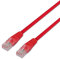 AISENS A135 – 0240 – Brauseschlauch RJ45-Patchkabel (3 m, 10/100/1000 Mbit/s, Switch/Router/Modem/Patchpanel/Patchfeld/Access Point/Champs-) rot