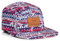 Blackskies® Quetzalcoatl 5-Panel Cap Damen Herren Baseball Mütze Kappe Blumen Suede Azteken Native | Herren Damen Cap – Basecap Männer Frauen Unisex Streetwear Outdoor Sommer Freizeit
