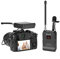 Market&YCY BY-WFM12 lavalier microphone, 12 channels, VHF lapel system for Canon, Nikon, Sony, Panasonic, DSLR camera, DV camcorder, audio recorder